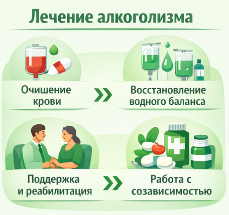 лечение алкоголизма в Михайловске этапы